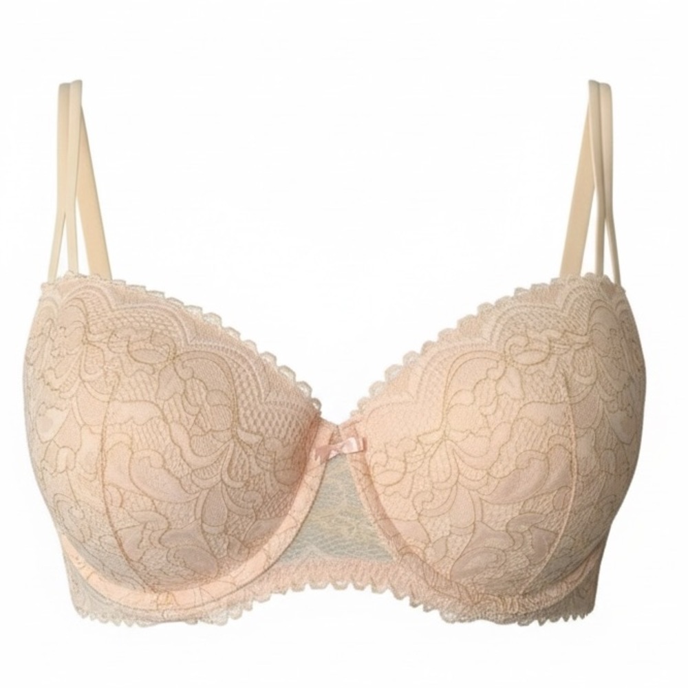 Underwire Pushup Bra in Pale Pink - Picture 2 of 7